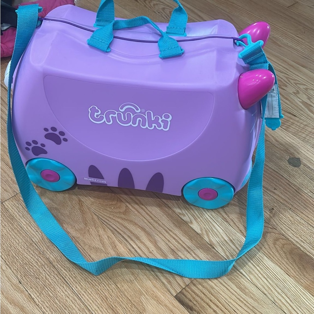 Purple Ride-On Suitcase for Kids